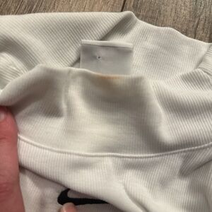 Nike White Ribbed Tee